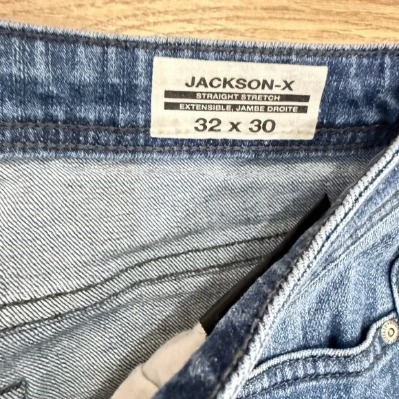 Buffalo David Bitton Jackson-X Straight Stretch Jeans Mens 32x30 Medium Wash - Picture 4 of 5